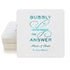 Bubbly is the Answer Square Coasters Image 5 of 5